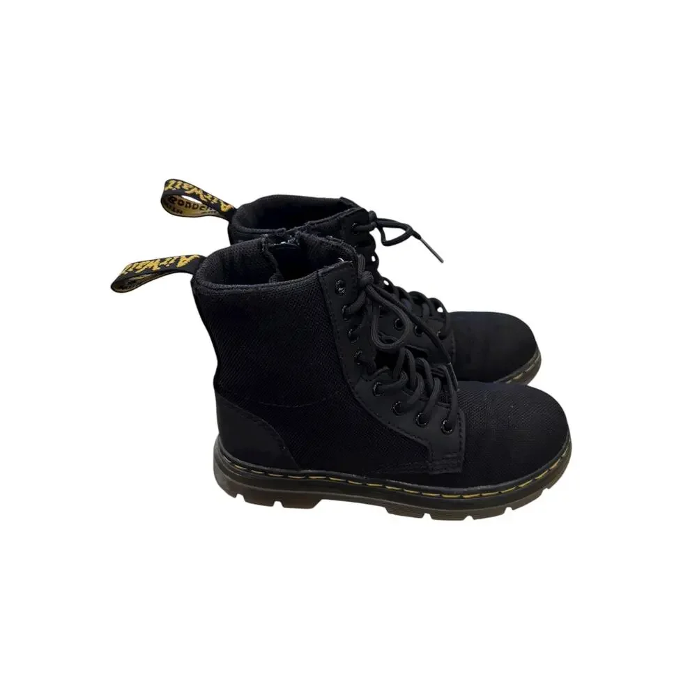 Dr. Martens Combs J Kids Black Lace-Up Boots EU 32 US 1